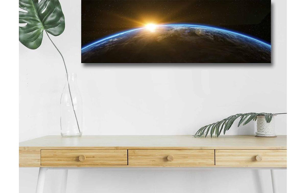 Bild World 30 x 90 cm, MDFLeinwandbild