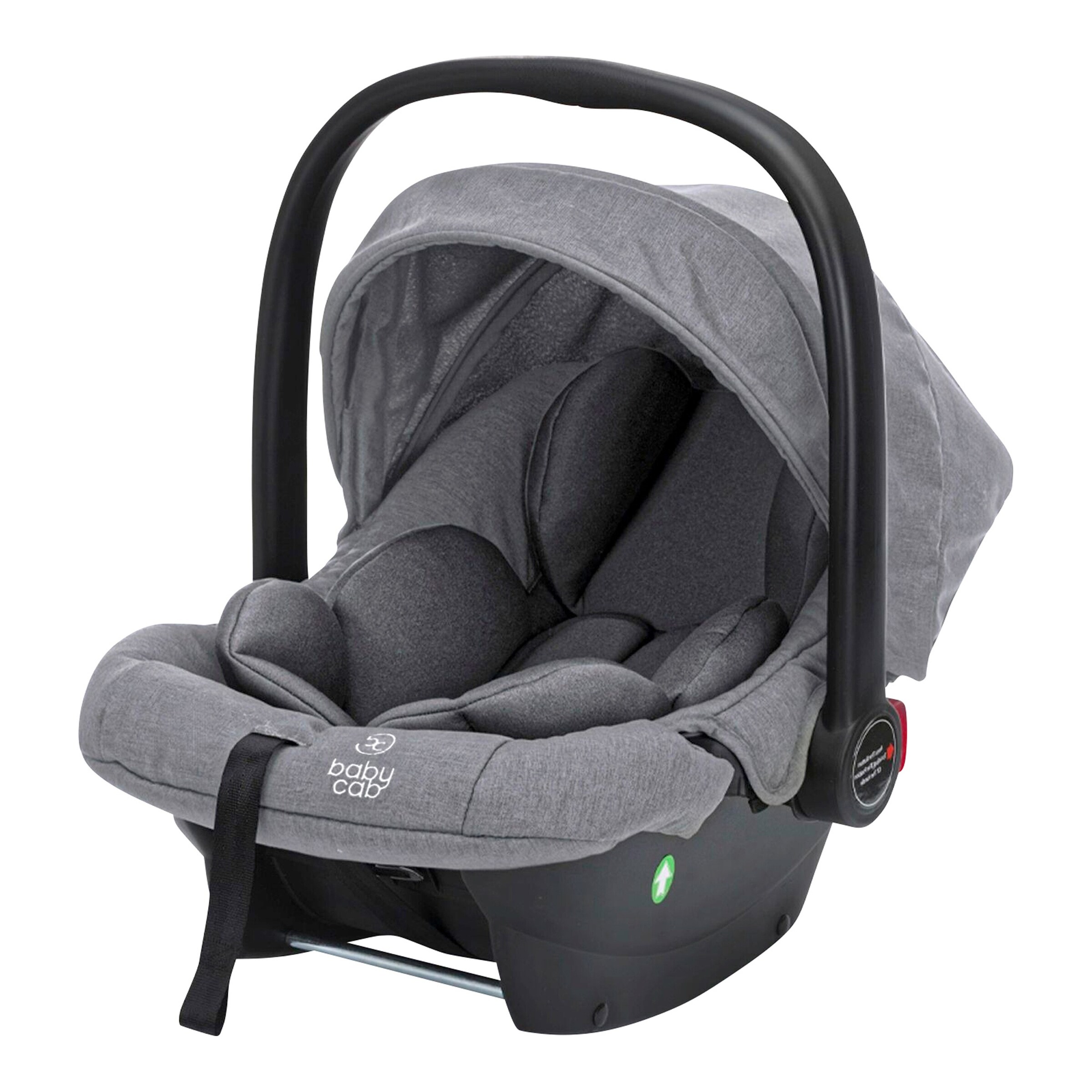 babycab Kombikinderwagen Stockholm Trio-Set (2024) inkl. i-Size Babyschale und Wickeltasche grau melange