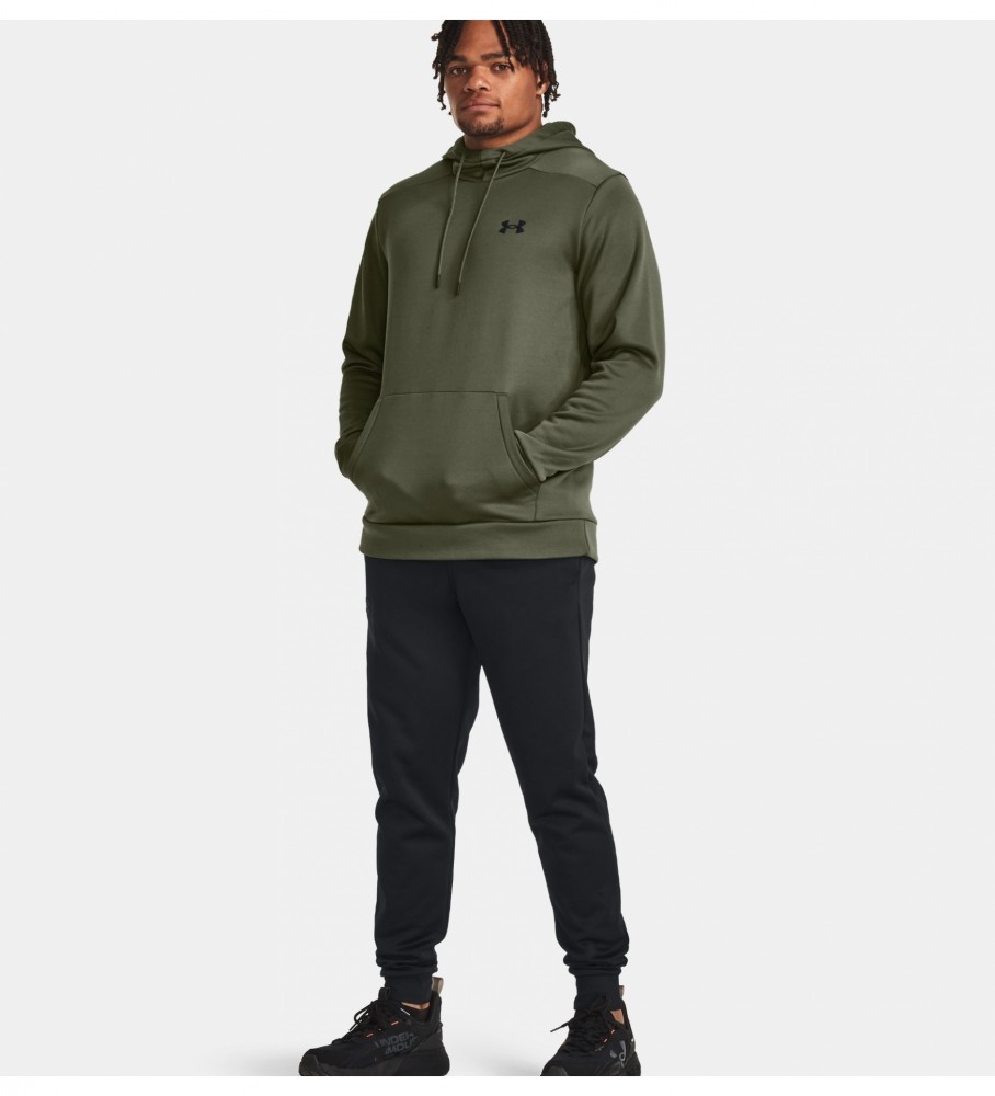Moletom com capuz Under Armour Armour Fleece, verde