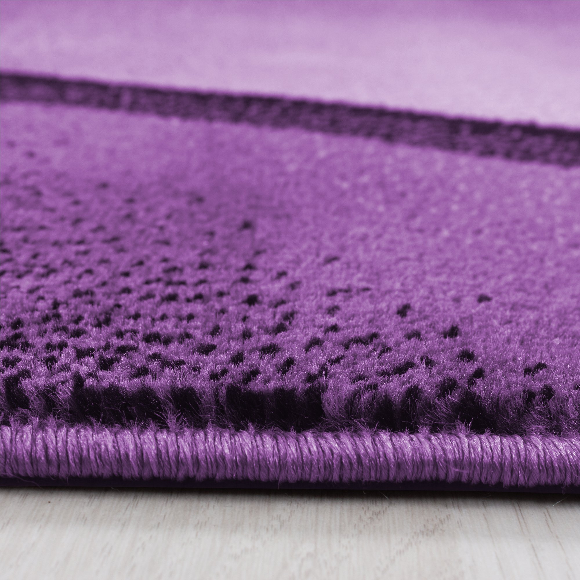 Stilvoller Designer Kurzflor Teppich - Abstraktes Wellen Design