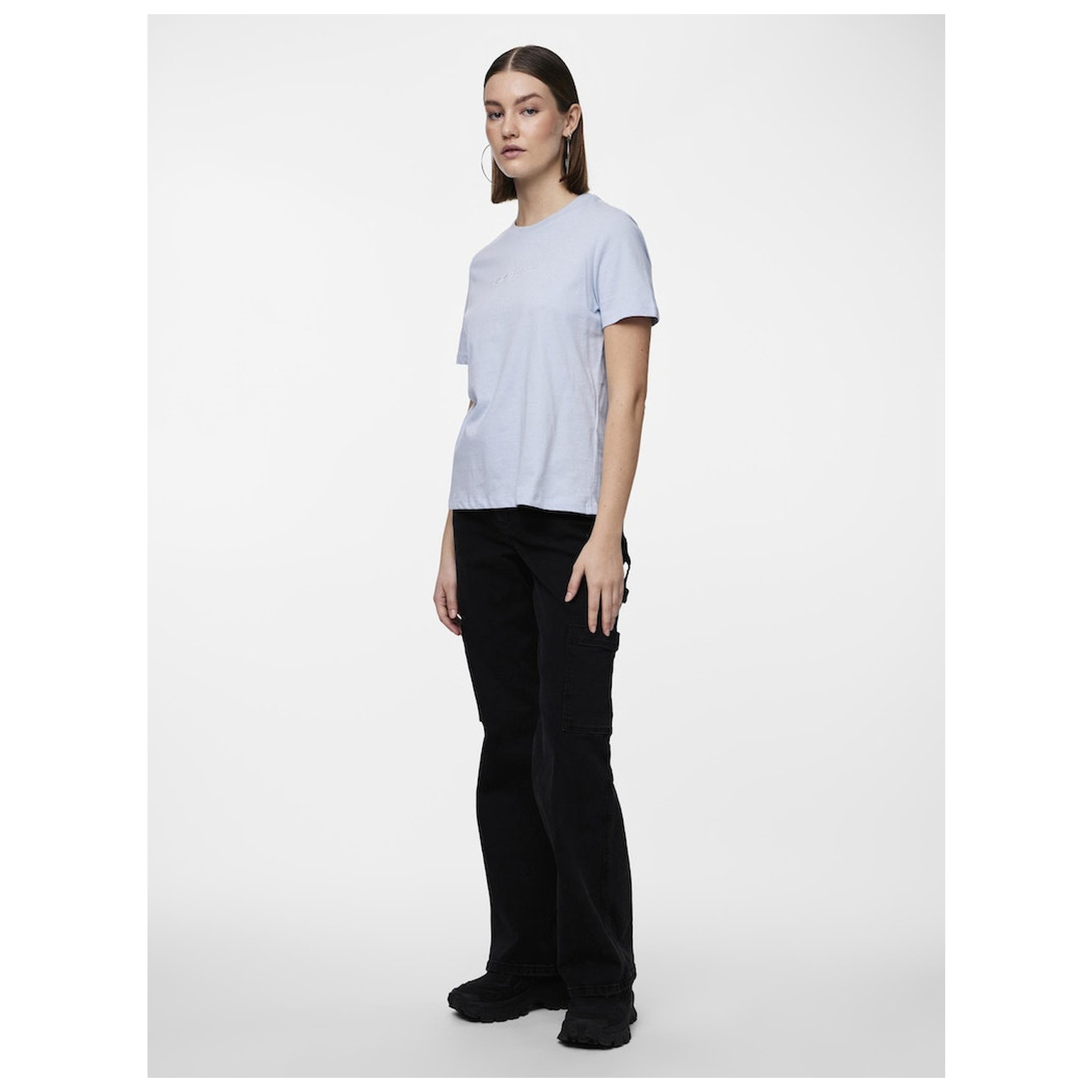 Pieces PCFRIA SS EMBRODERY TEE