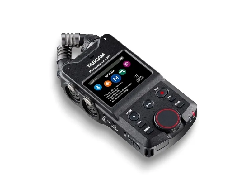 Tascam Portacapture X6 - bærbar, højopløsende flersporsoptager med høj opløsning