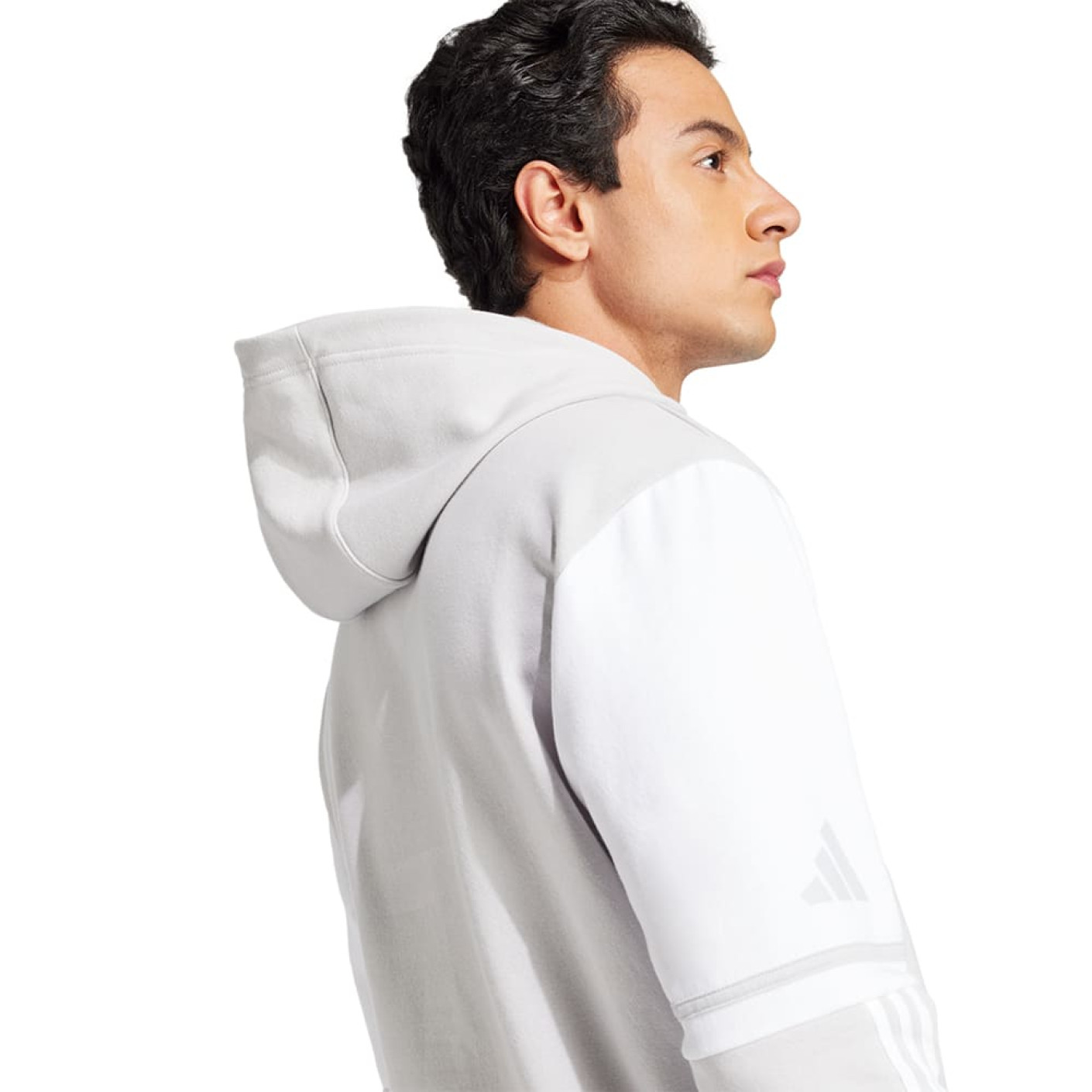 adidas Squadra 25 Sweat Hooded Trainingspak Lichtgrijs Wit