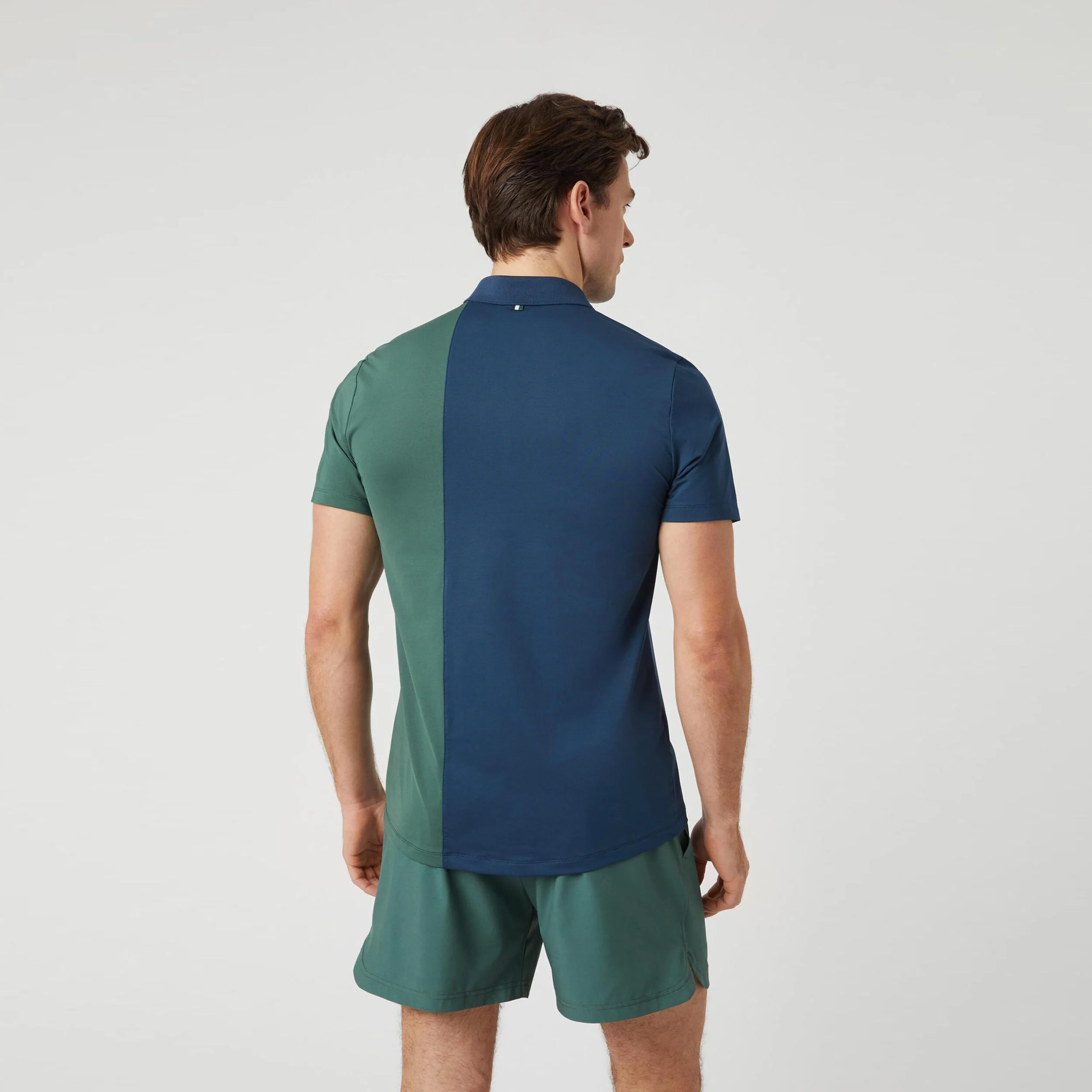Björn Borg Ace Block Polo Hommes - Bleu Foncé , Vert
