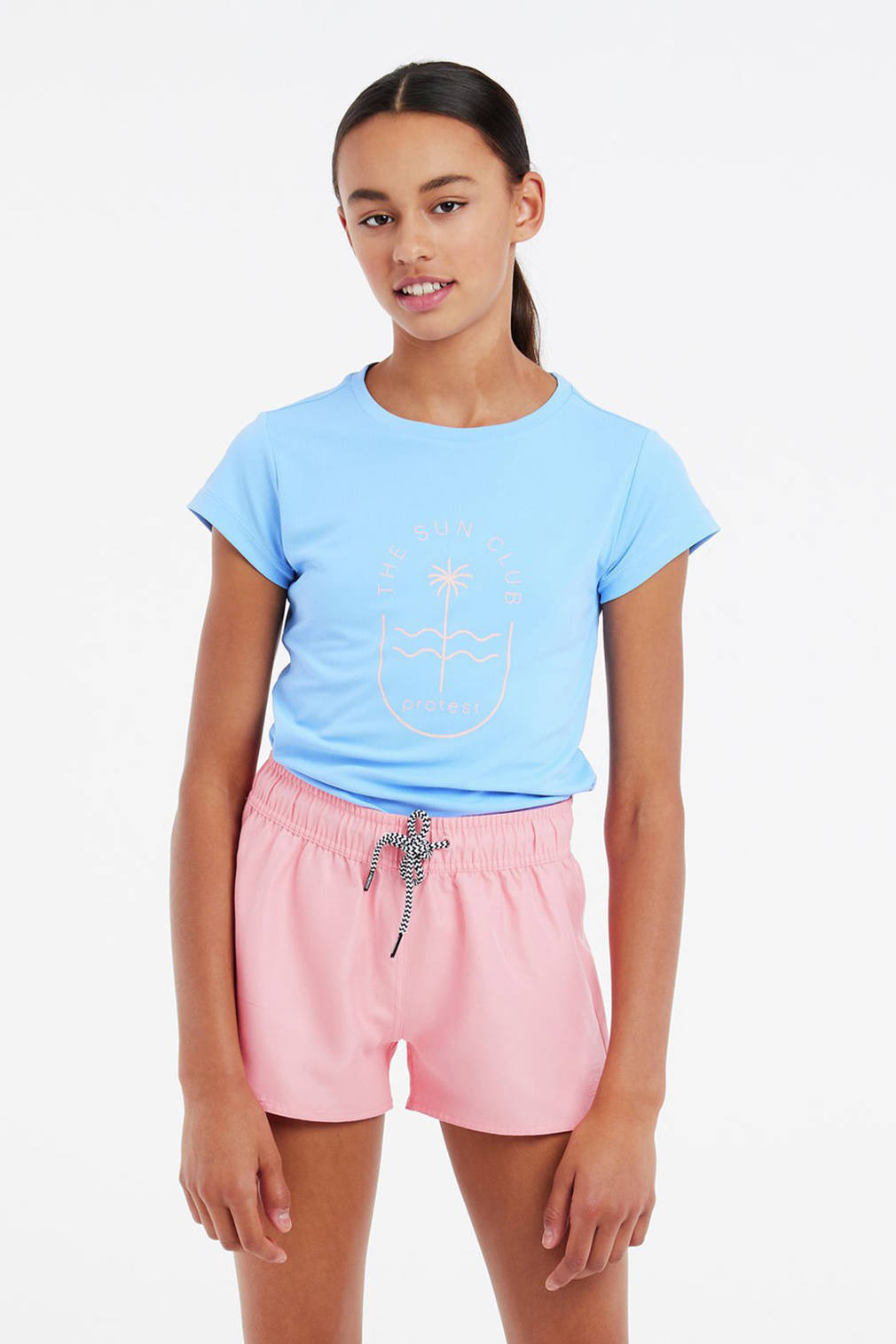 Protest strandshort PRTEVI JR roze