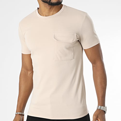 Tee Shirt Poche Beige