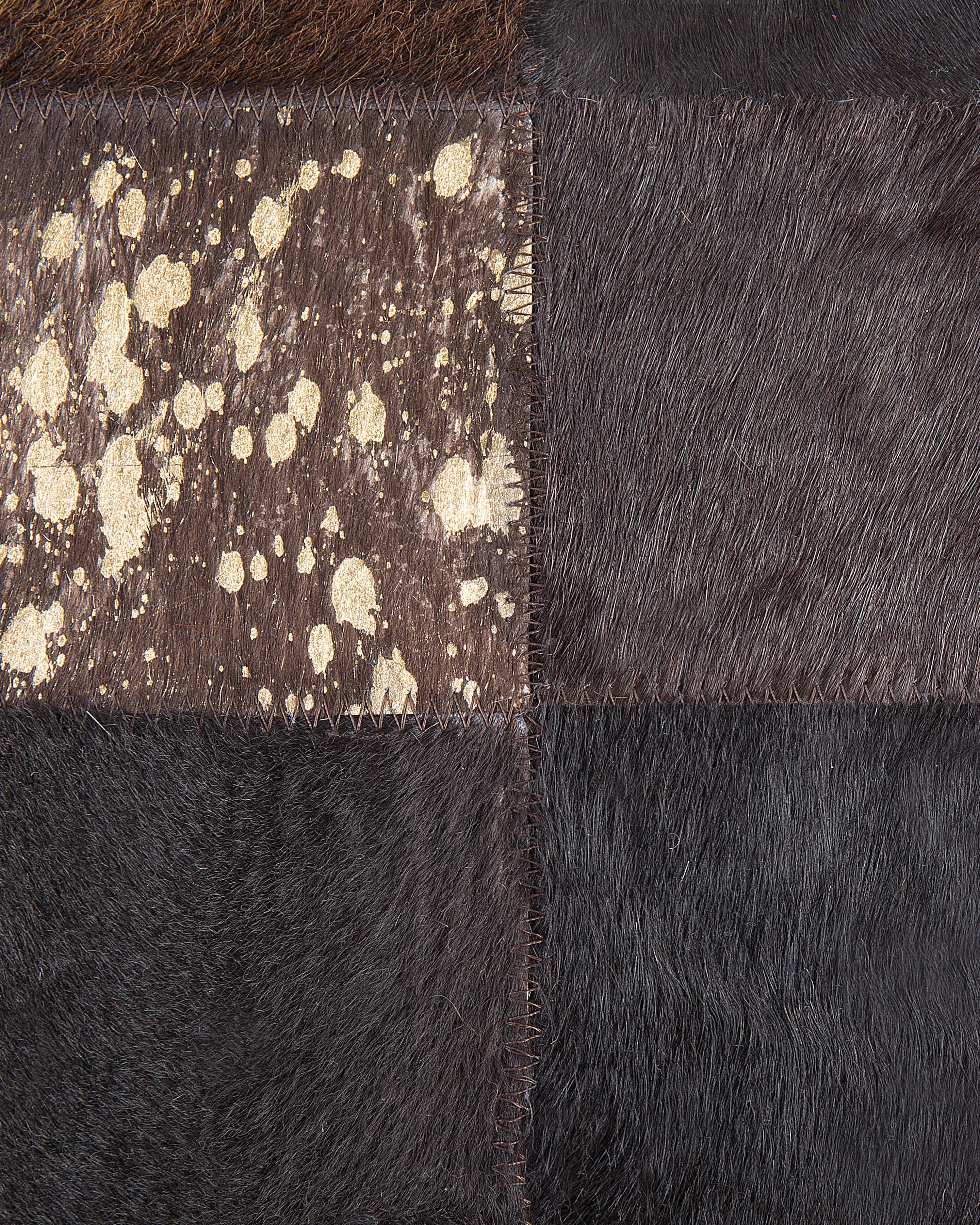 Vloerkleed BANDIRMA Bruin 140 x 200 cm Leer