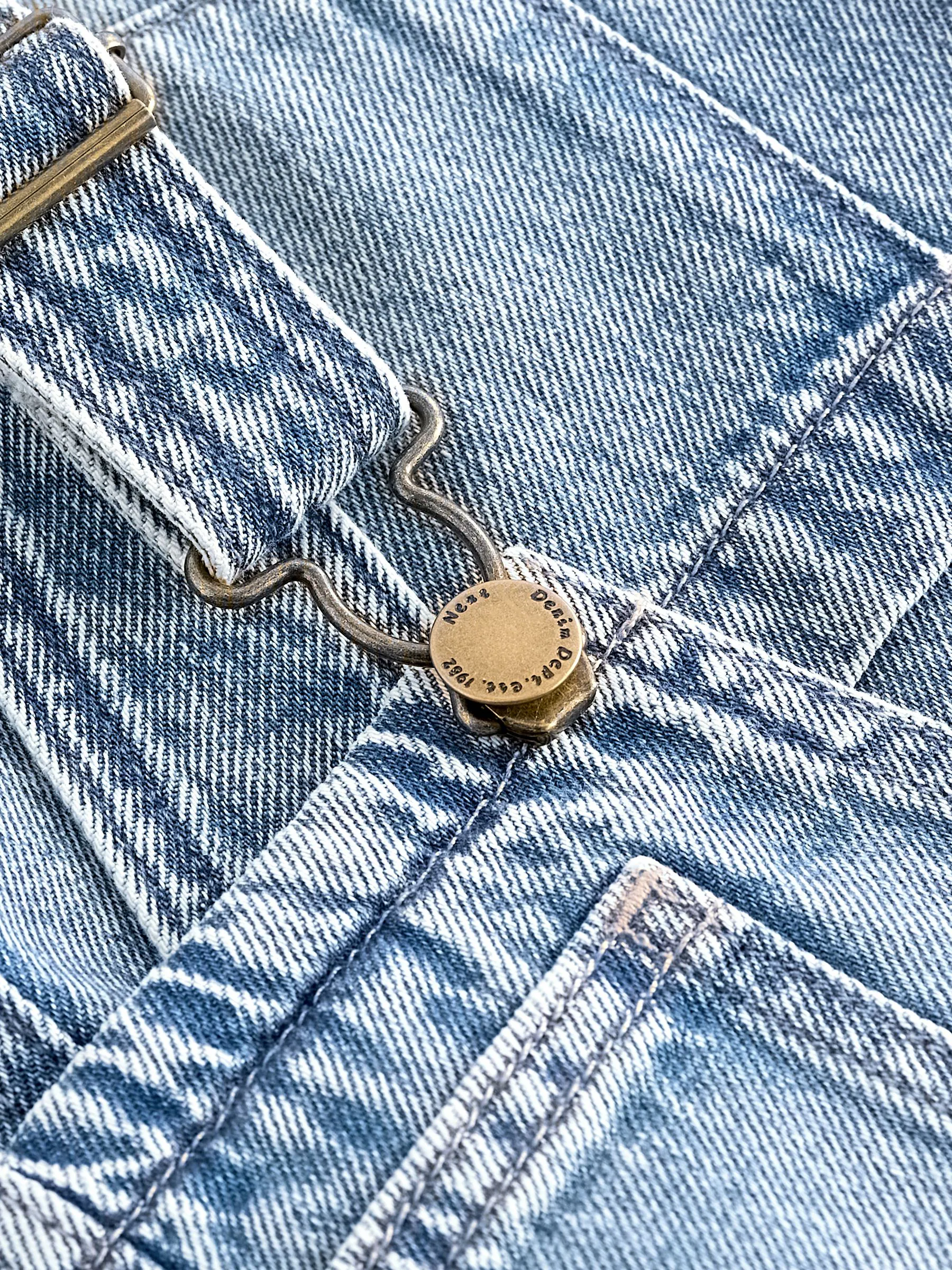 Blauw - Denim overgooier (3-16 jr)