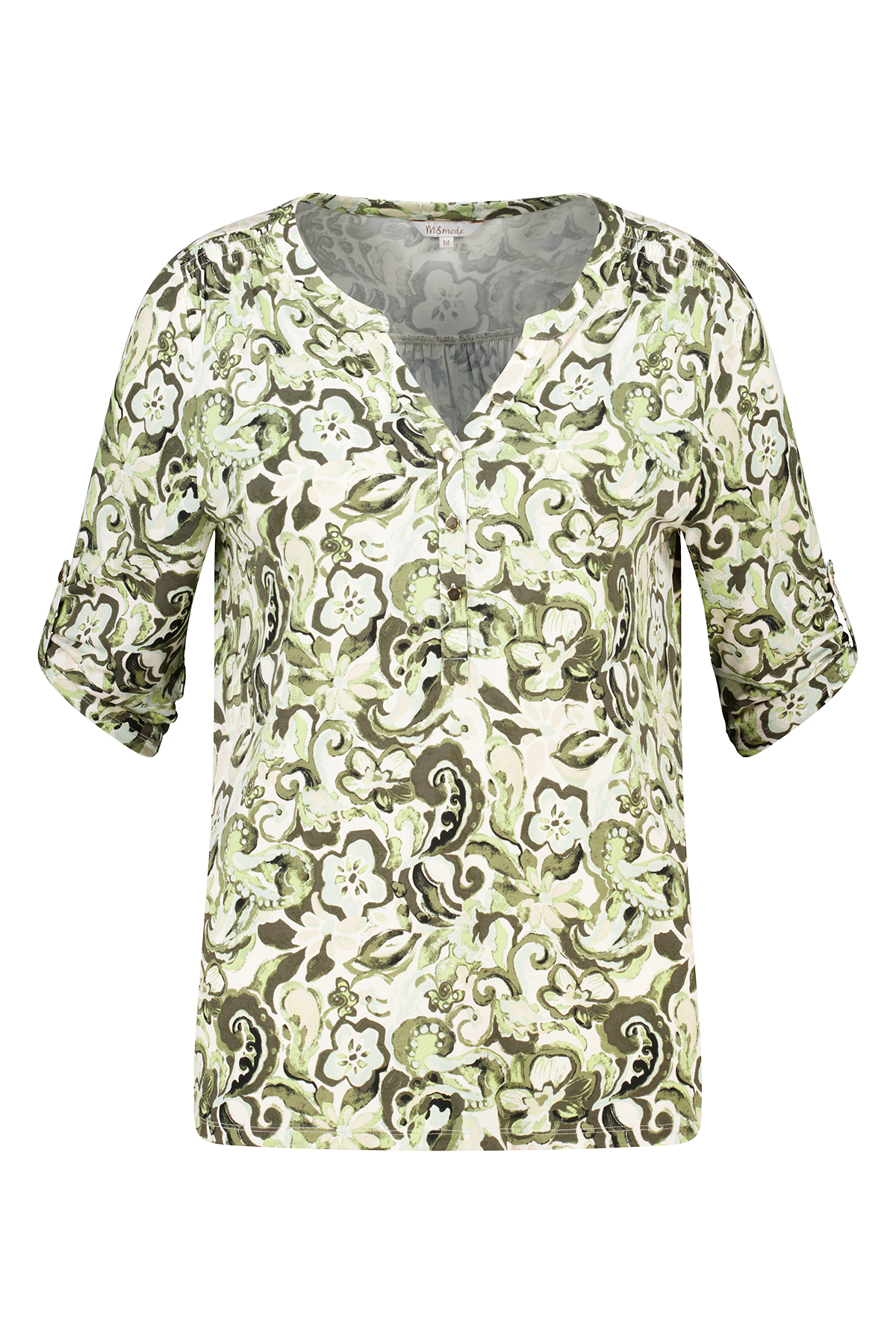 Top met print Multi Khaki