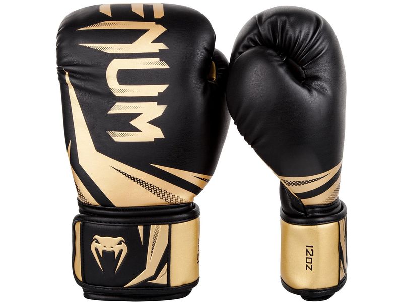 Venum Challenger 3.0 Boxing Gloves Gold/Schwarz, 10 oz Boxhandschuhe