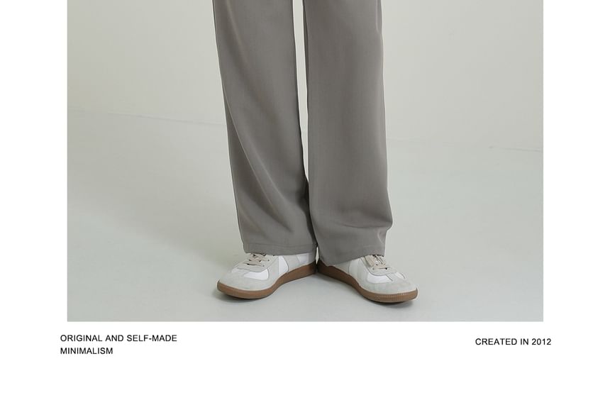 DAZO Studios - Hoge taille effen rechte broek