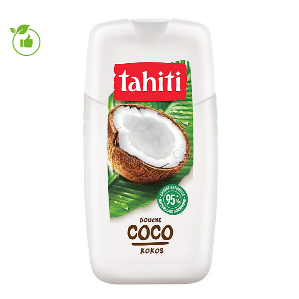 Gel douche Tahiti lait de coco, flacon de 250 ml