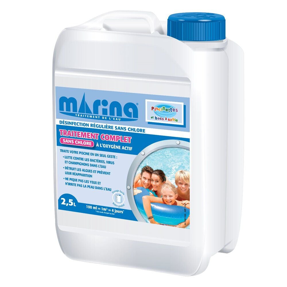 Traitement complet sans chlore oxygène actif Marina