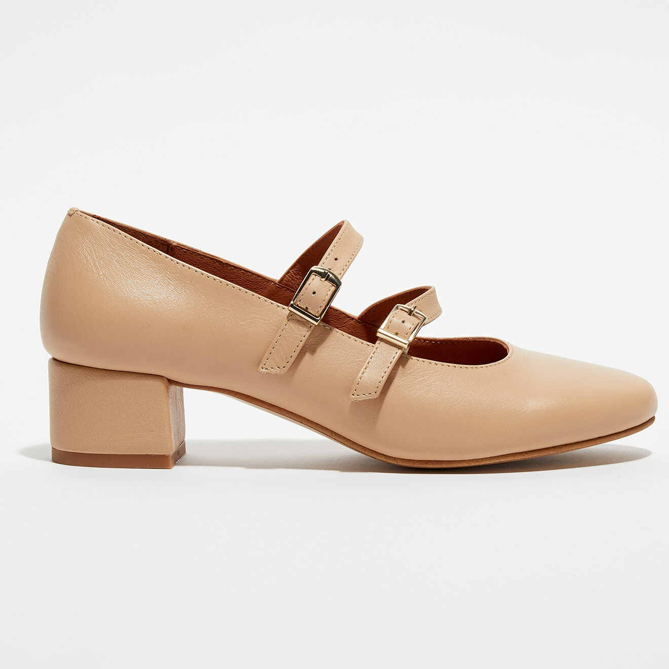 Quartier Latin Babies en Cuir Louise nude - Talon 4 cm