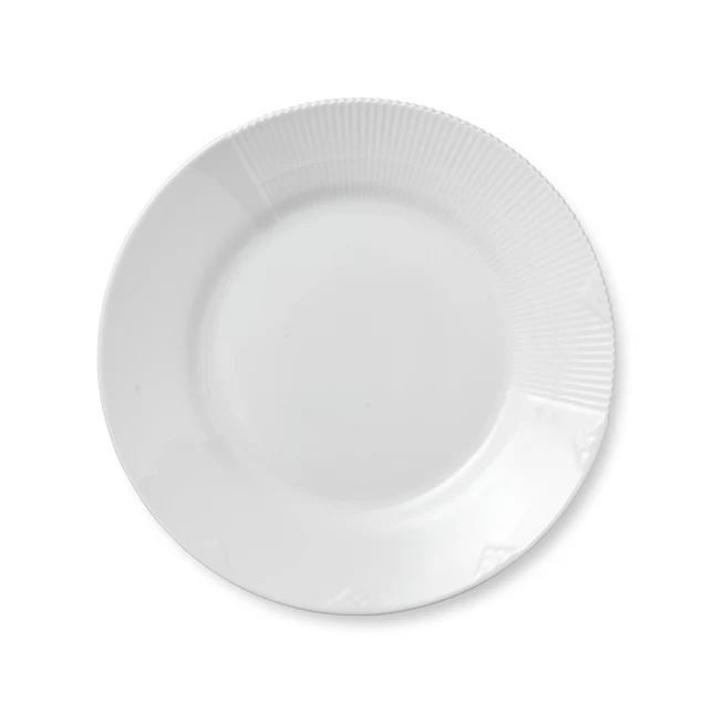 Royal Copenhagen  Hvid Elements tallerken - 26 cm.
