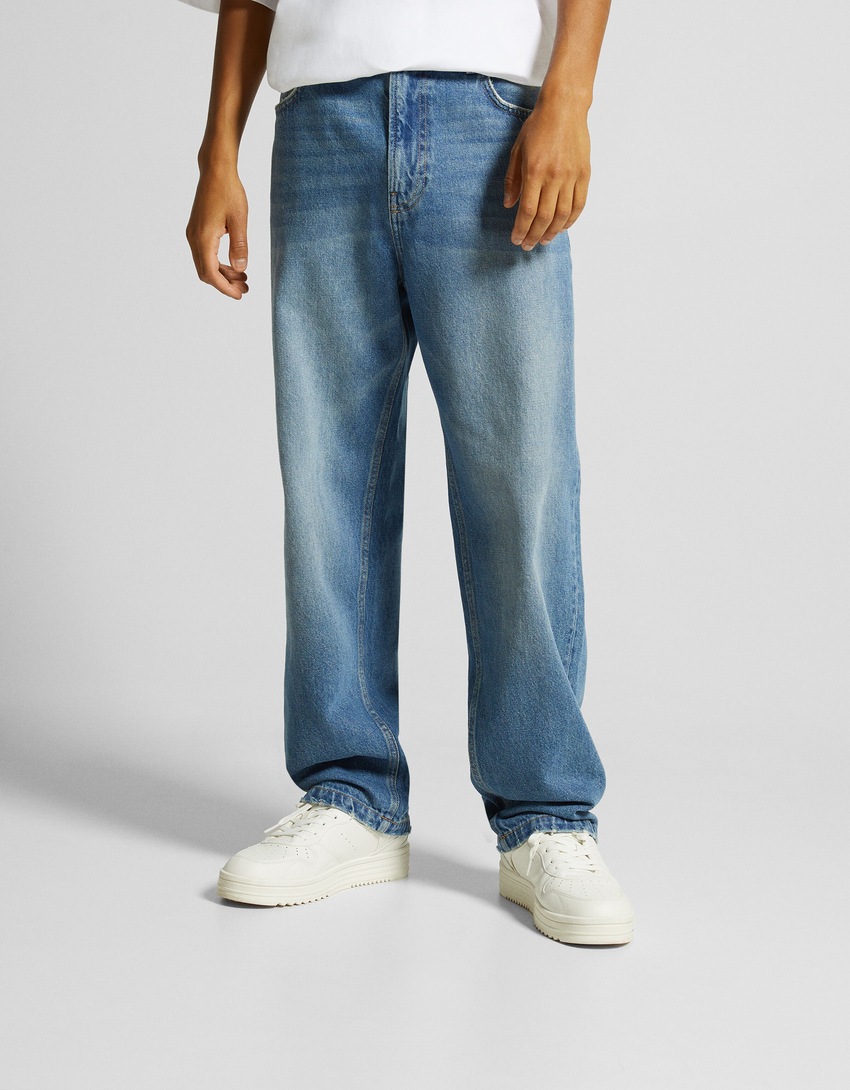 calças jeans largas