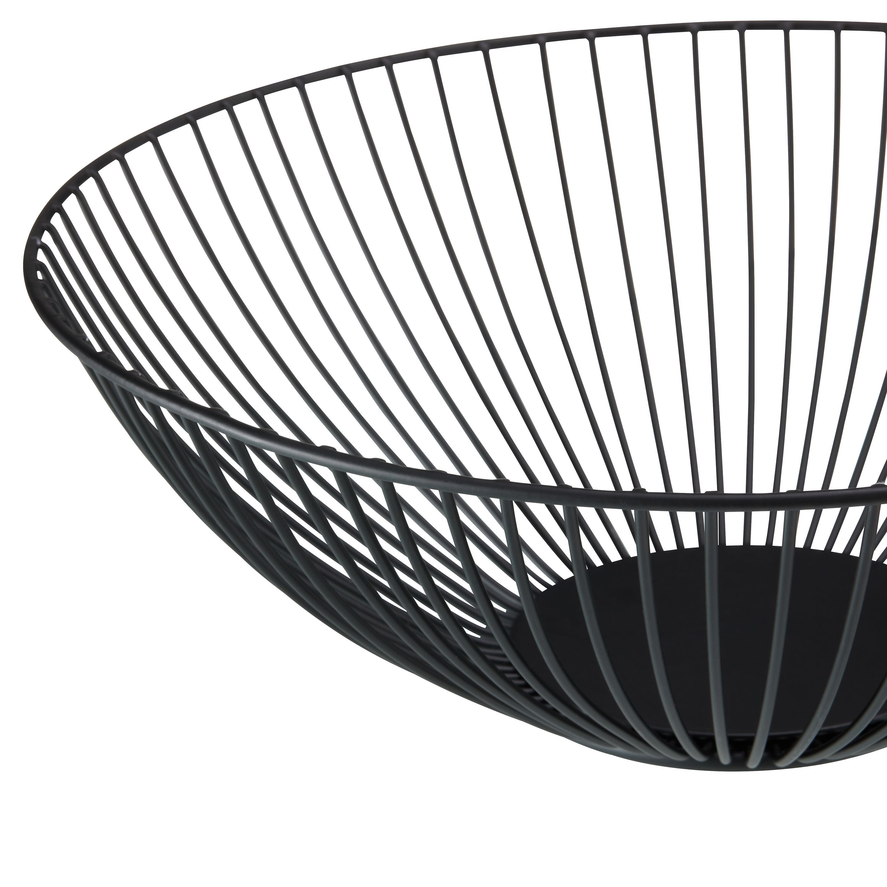 CESINA Früchtekorb - Schwarz / H: 10.5 cm
