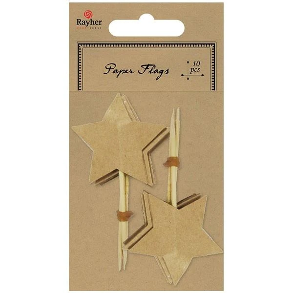 10 piques étoile - marron clair Rayher
