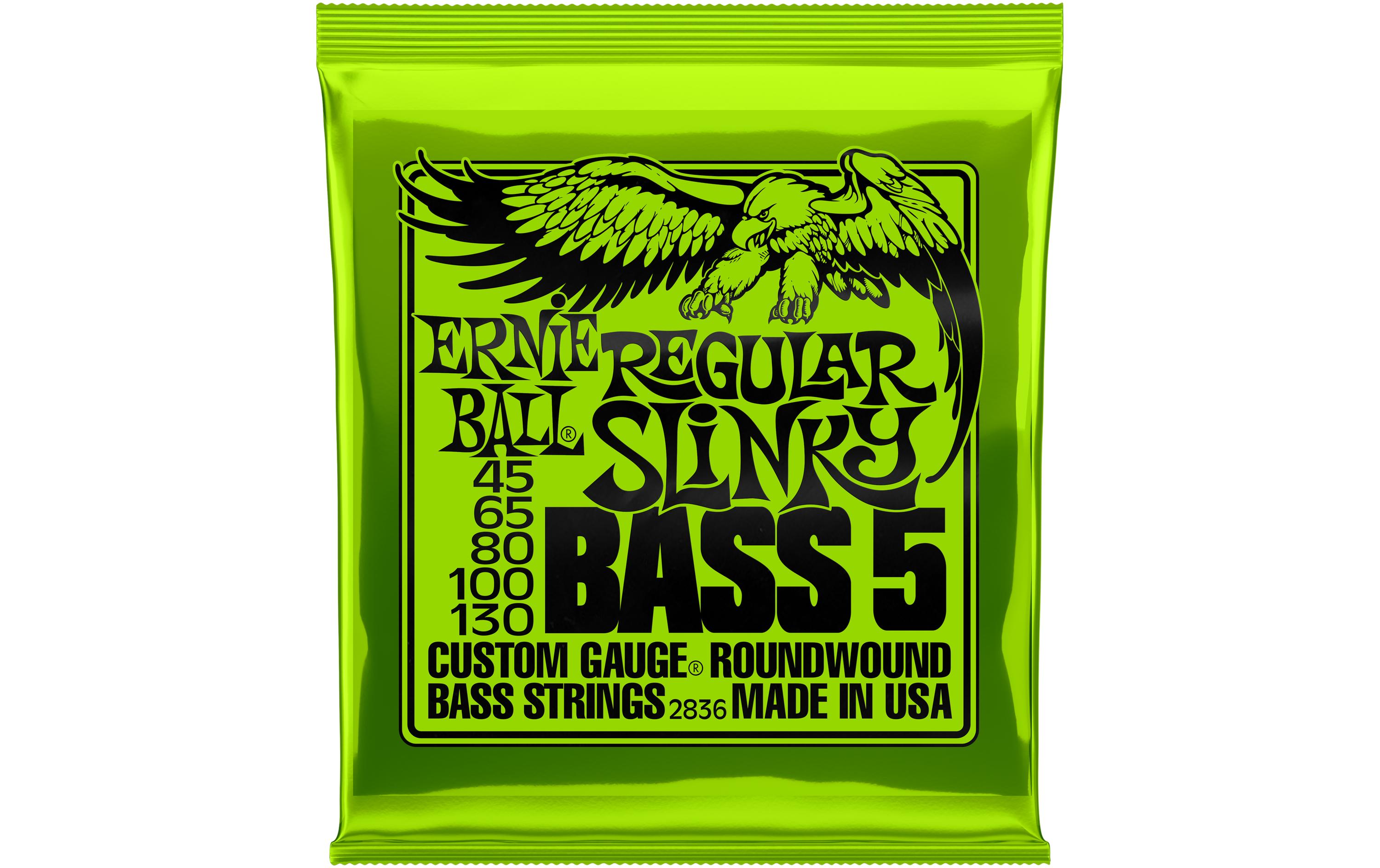 Basssaiten 2836 Slinky Bass 5 – Regular, 45-130Saitensatz für 5-Saiter E-Bass