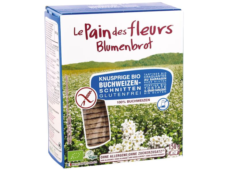 Le Pain des Fleurs Bio  Blumenbrot Buchweizen 150 g Feine Knusperschnitten