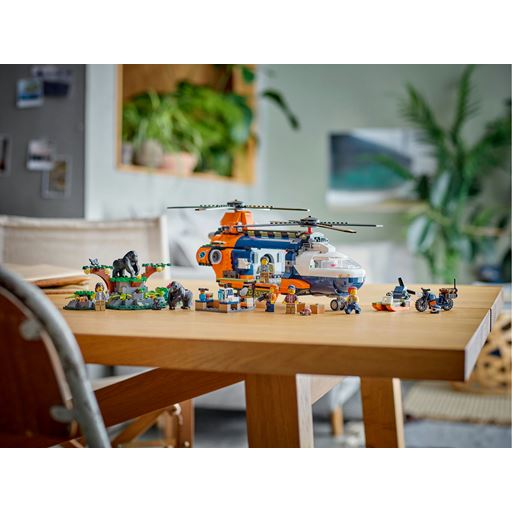 LEGO City Jungleeventyr – Helikopter Og Ekspeditionsbase - 60437