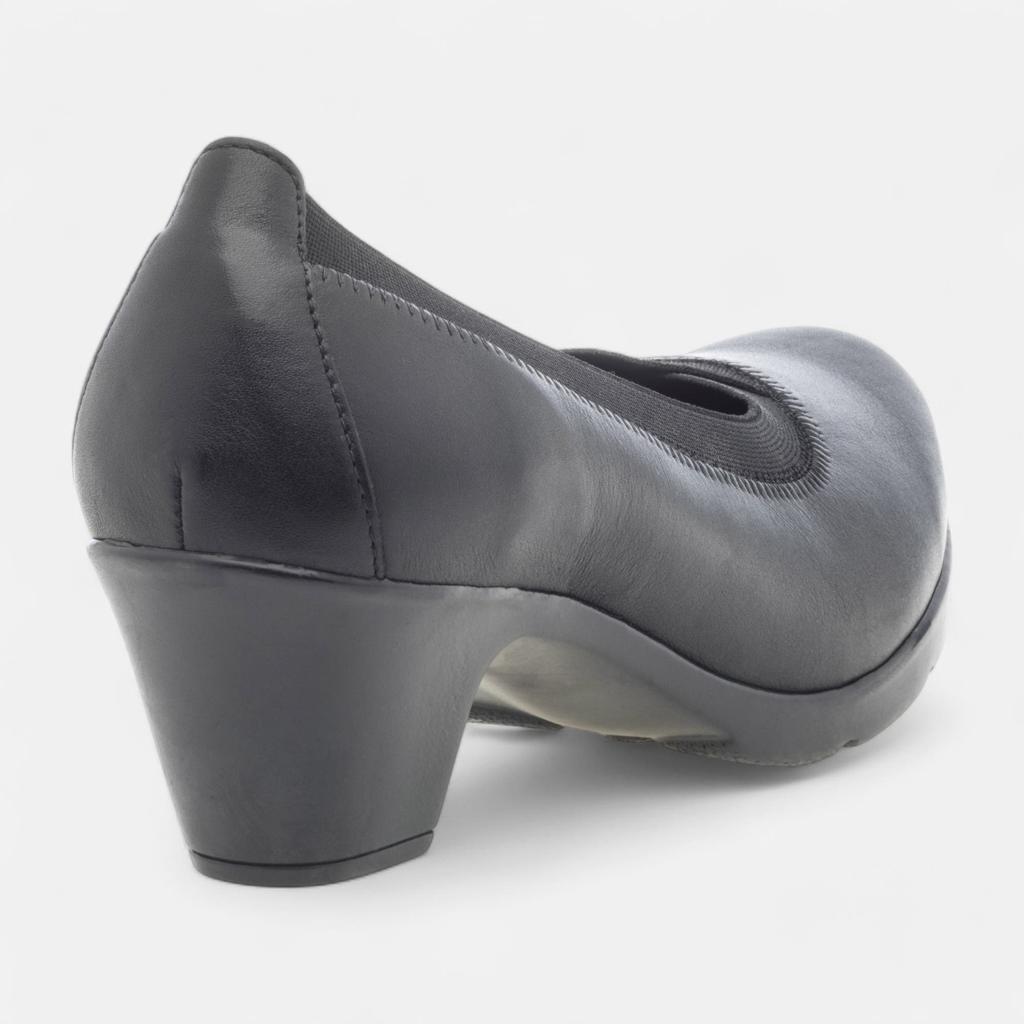 Escarpins à talon Femme en cuir noir