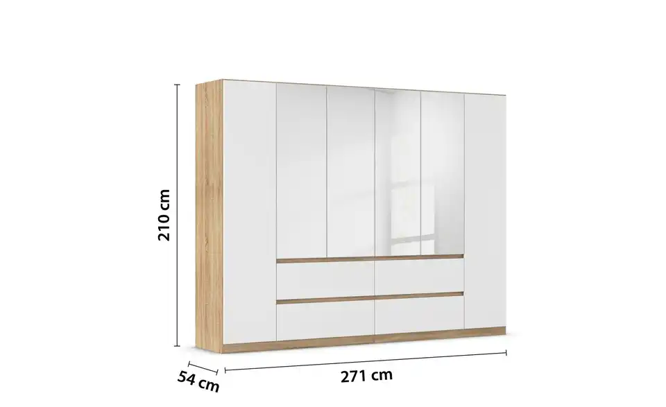 Drehtürenschrank Mainz 271 cm