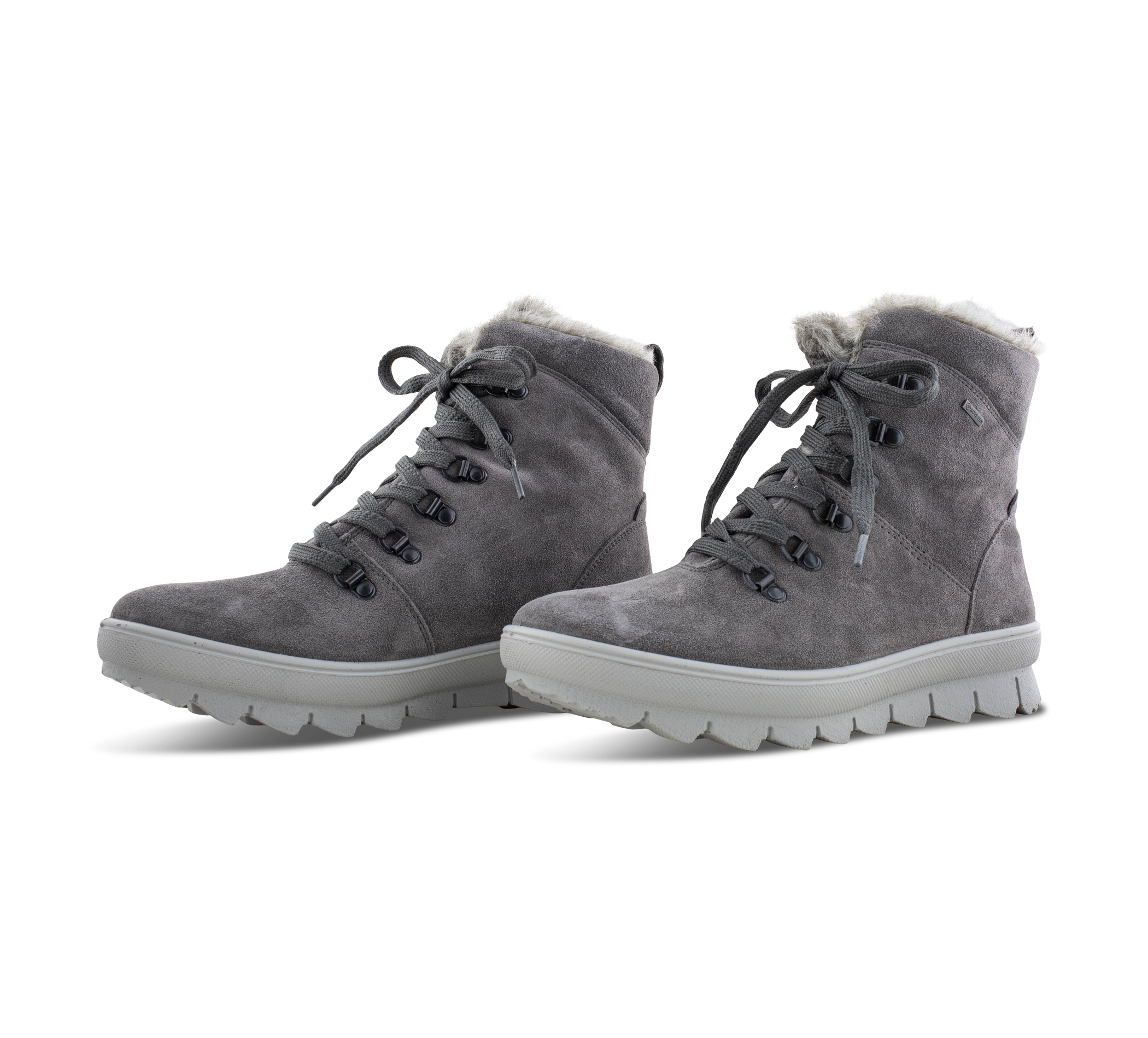 Legero Novara - Schnürstiefel Leder grau