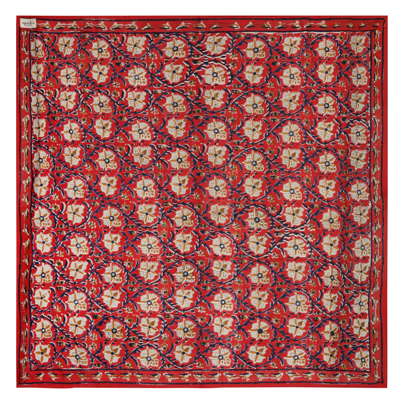 LATIKA - Foulard en coton imprimé | Rouge