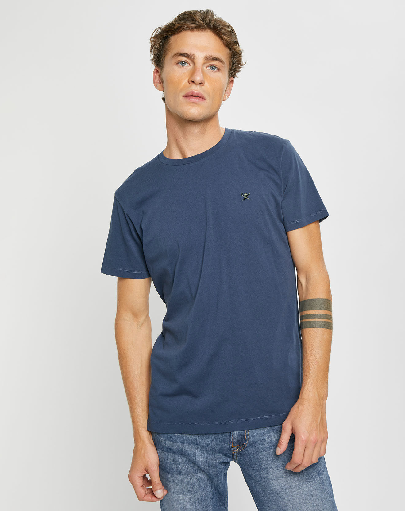 Hackett London T-Shirt Logo bleu marine