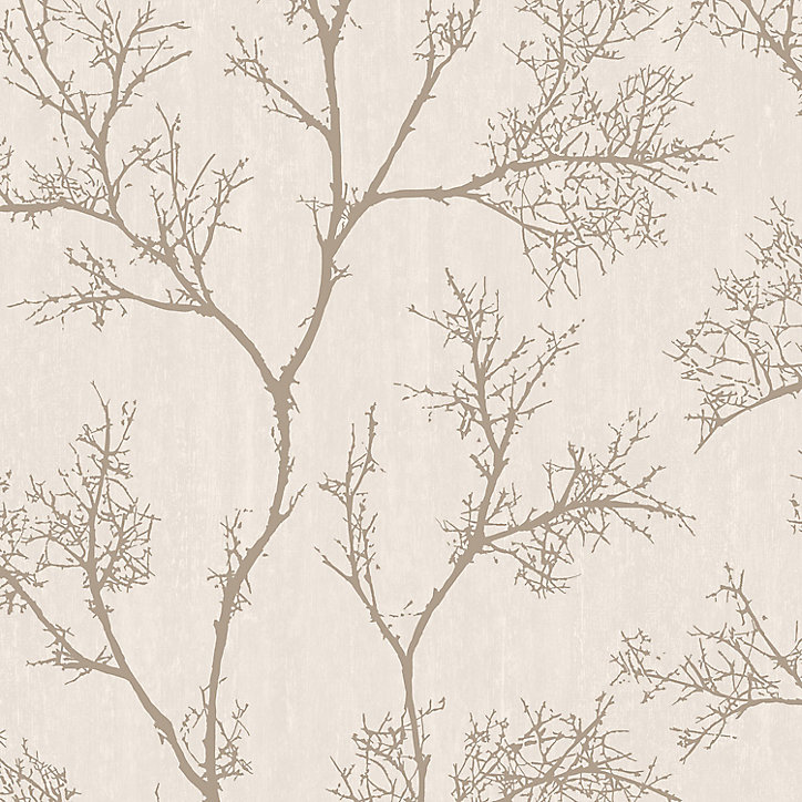 Papier peint vinyle sur intissé Drave beige