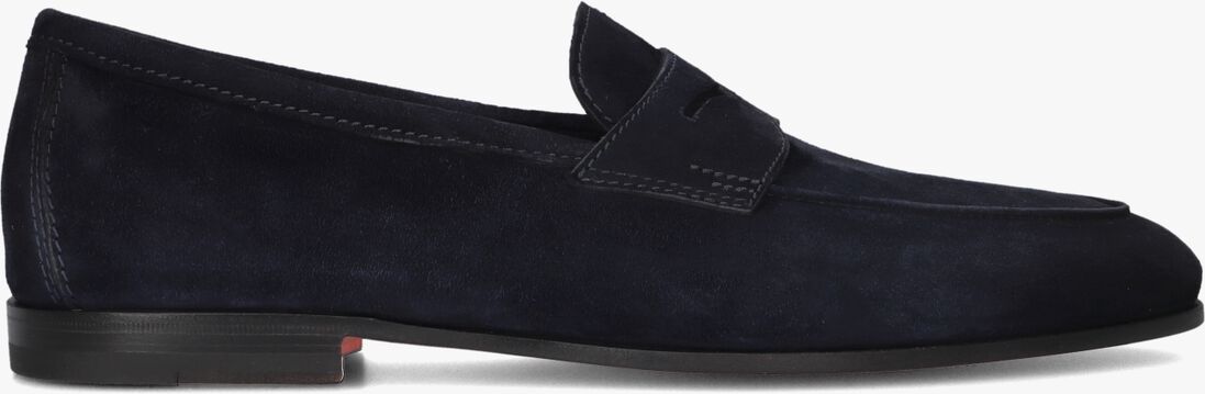 blauwe santoni loafers 18837 carlo