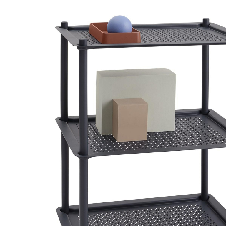 Muuto Flow trolley 3 laags blauw grijs