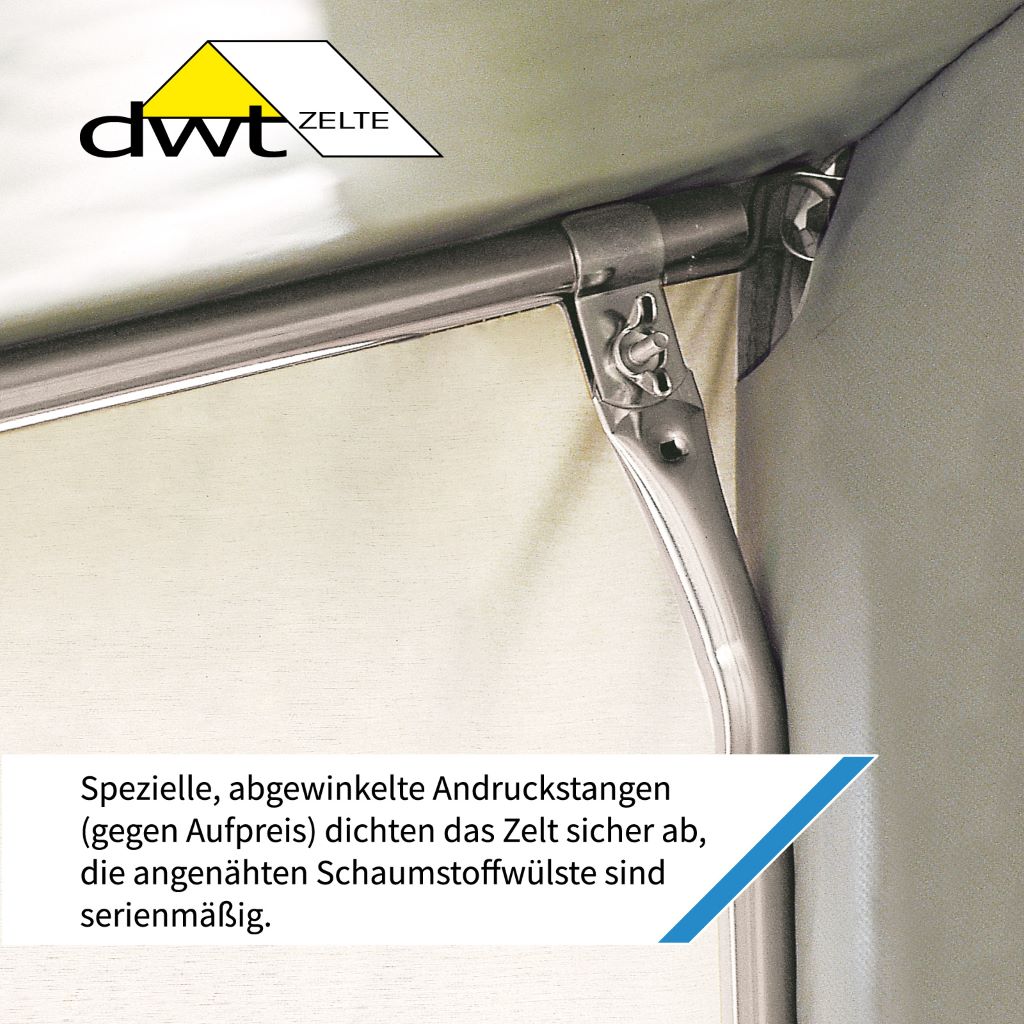 DWT Cortina III 220 x 180 cm caravan wintertent - Grey
