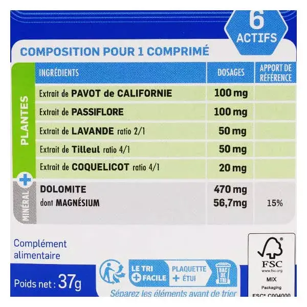 Santé Verte Somniphyt Night Calm 30 comprimidos