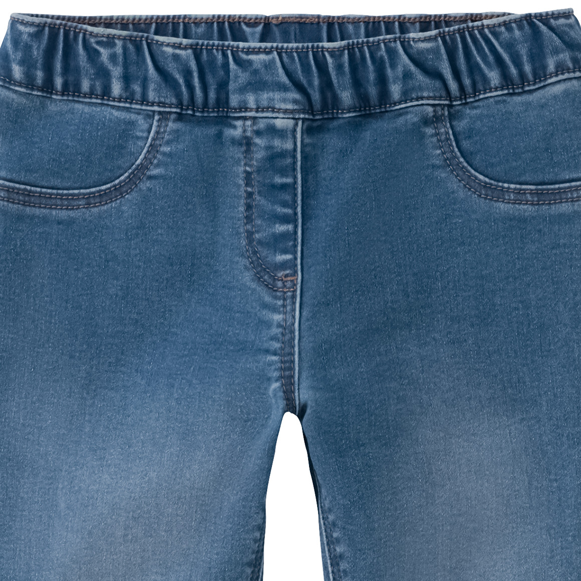 Famy Mädchen Jeggings mit Stretch-Bund hellblau