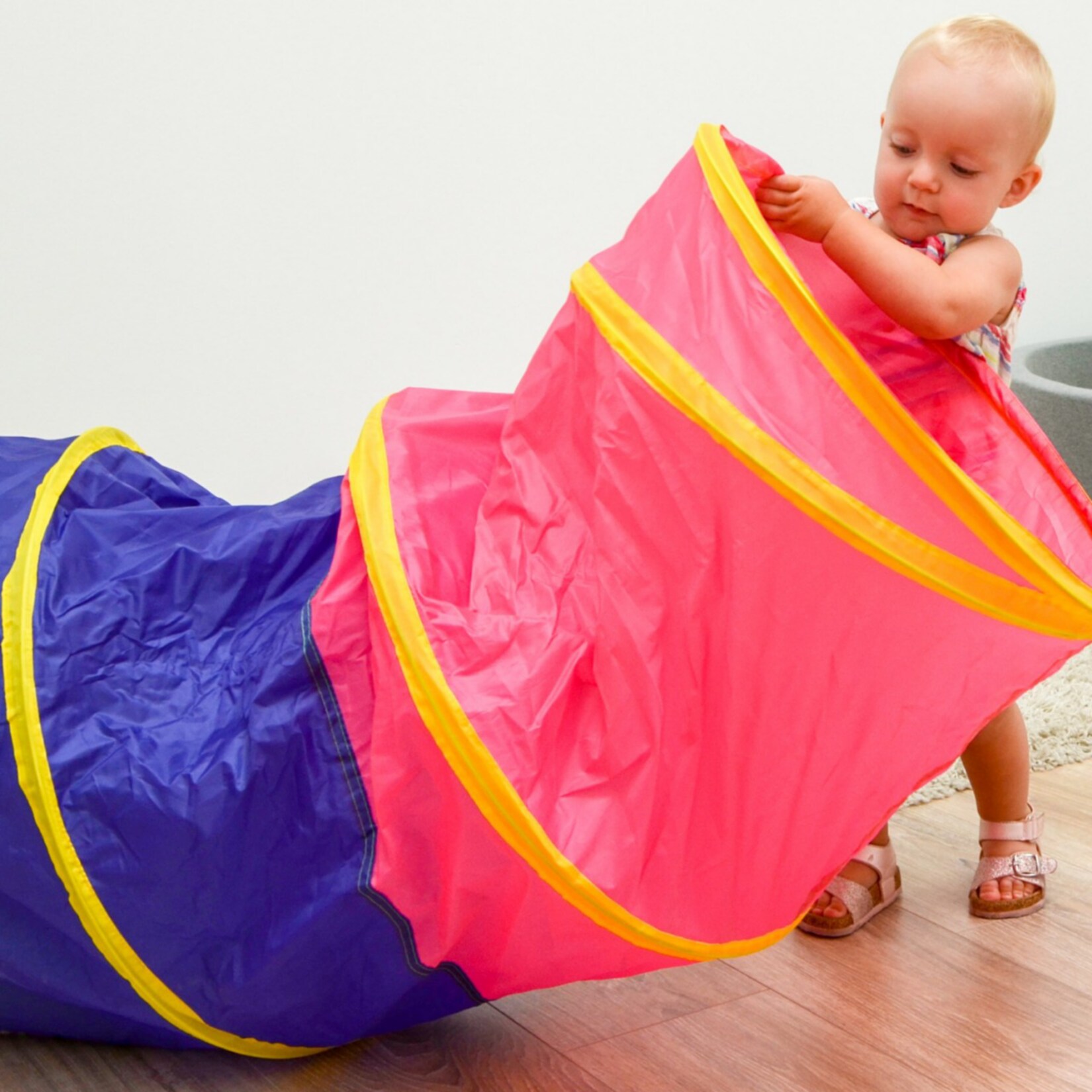 Spieltunnel 200 Bälle Kriechtunnel 180x46cm Krabbeltunnel Kinder Zelt Tunnel