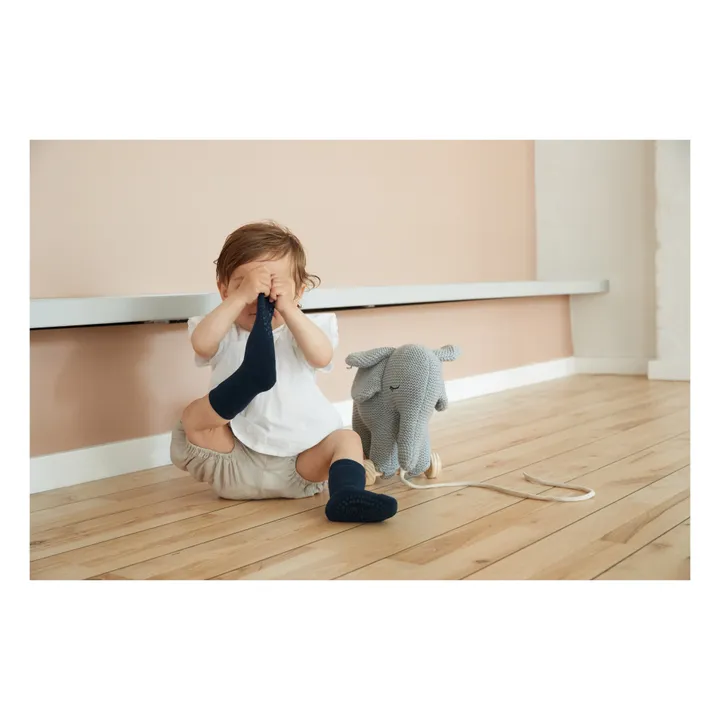 GOBABYGO Chaussettes Anti-Dérapantes | Bleu marine