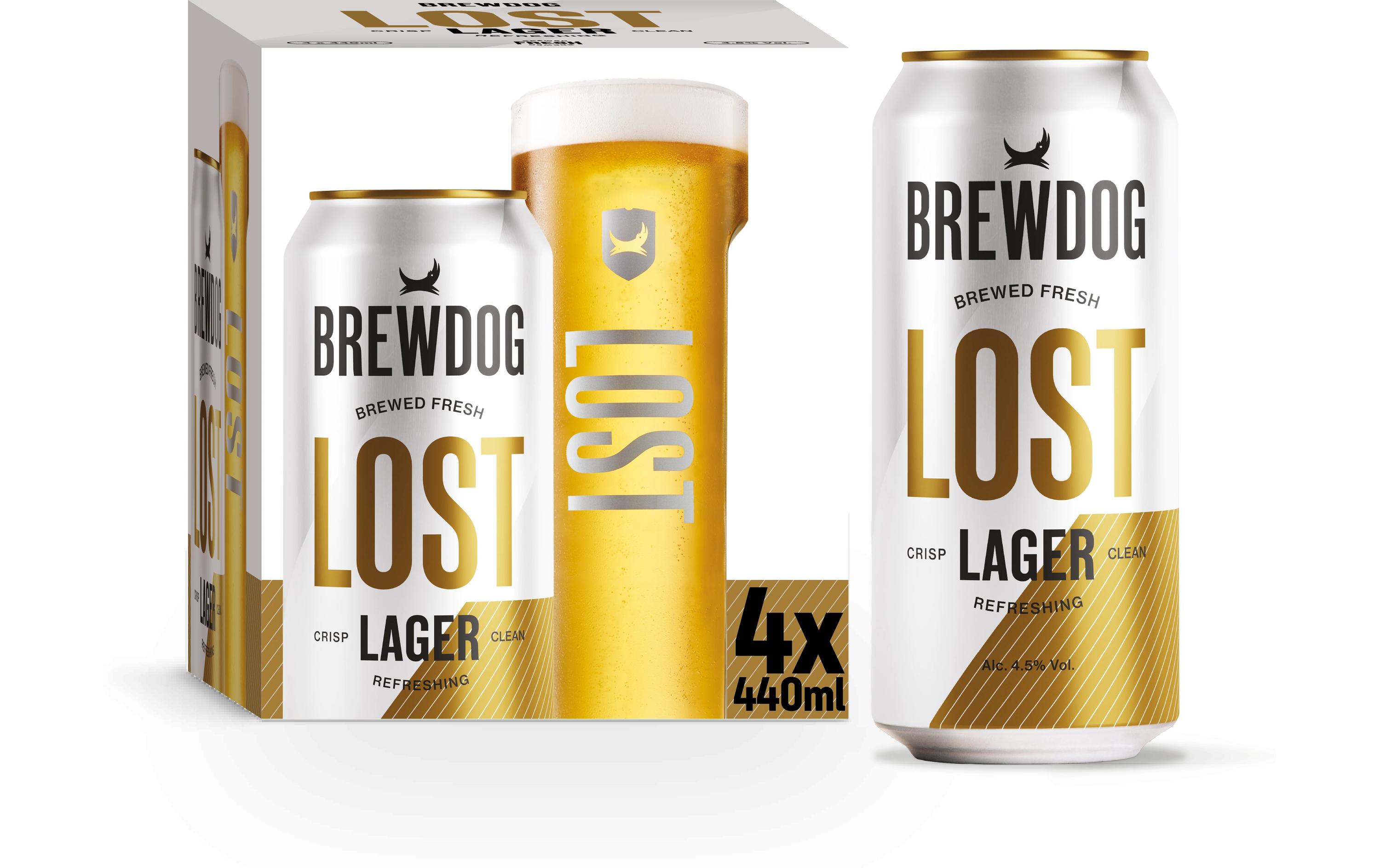 Lost Lager 4 x 0.44 lTrocken gehopftes Pilsner mit Saphir-Hopfen und fruchtigen Noten