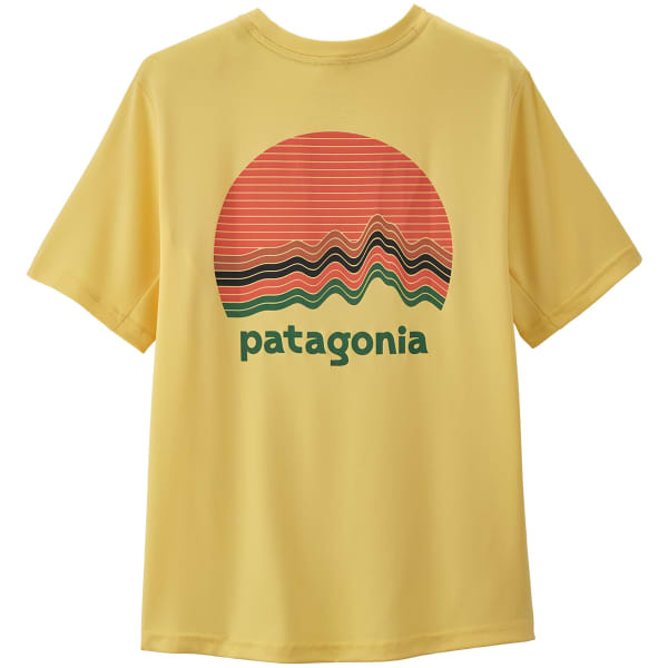 T-shirt randonnée PATAGONIA K'S CAP SW T-SHIRT RIDGE RISE MOONLIGHT: MILLED YELLOW