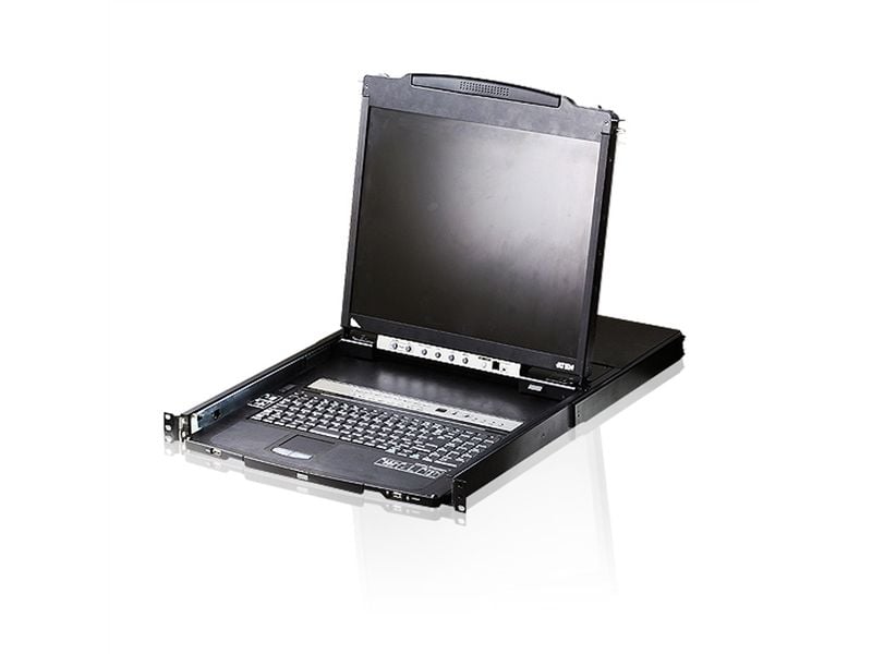 Aten KVM-Konsole CL5816N 16-Port PS/2-USB VGA Dual Rail LCD KVM Switch