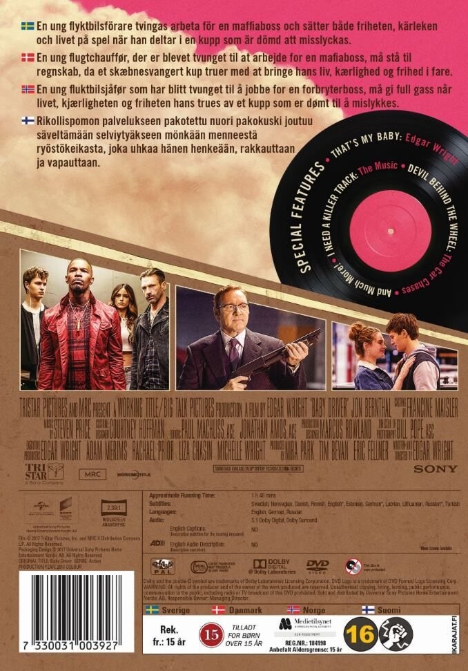 Baby Driver - DVD