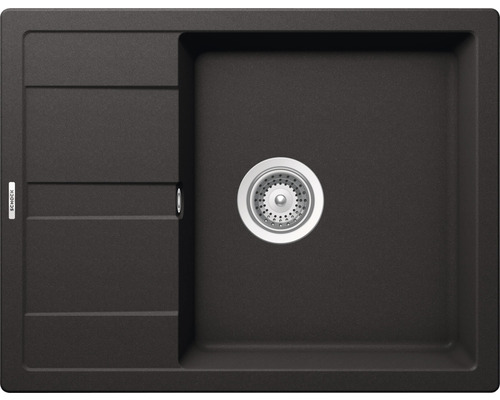 SCHOCK Manhattan D-100 spoelbak, 650 x 500 mm, nero MAND100UGNE