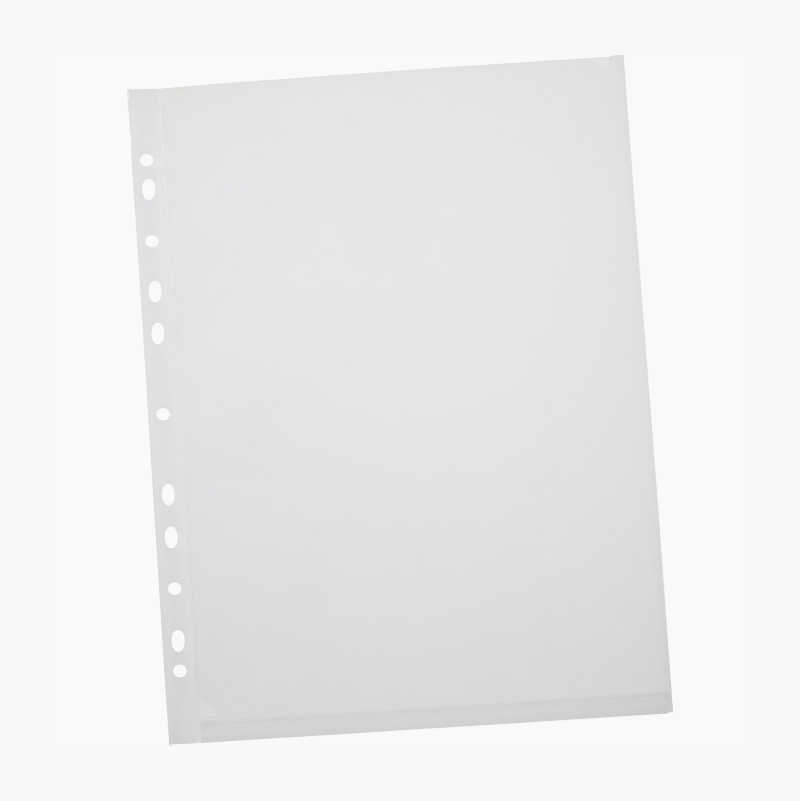 Plastlomme, A4, 12-pakning, gjennomsiktig