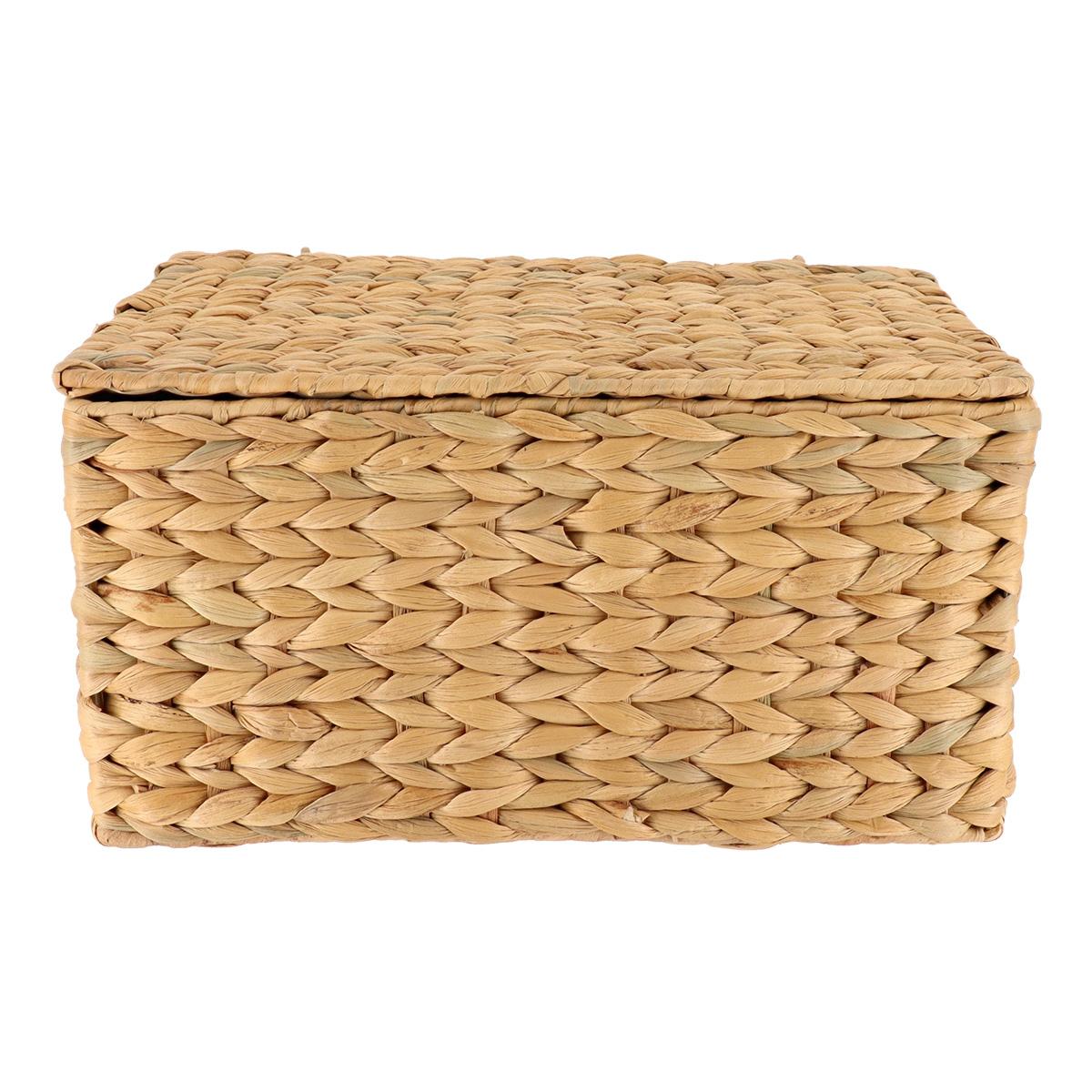 MALLE RECTANGLE JACINTHE 35X25X19CM NATUREL
