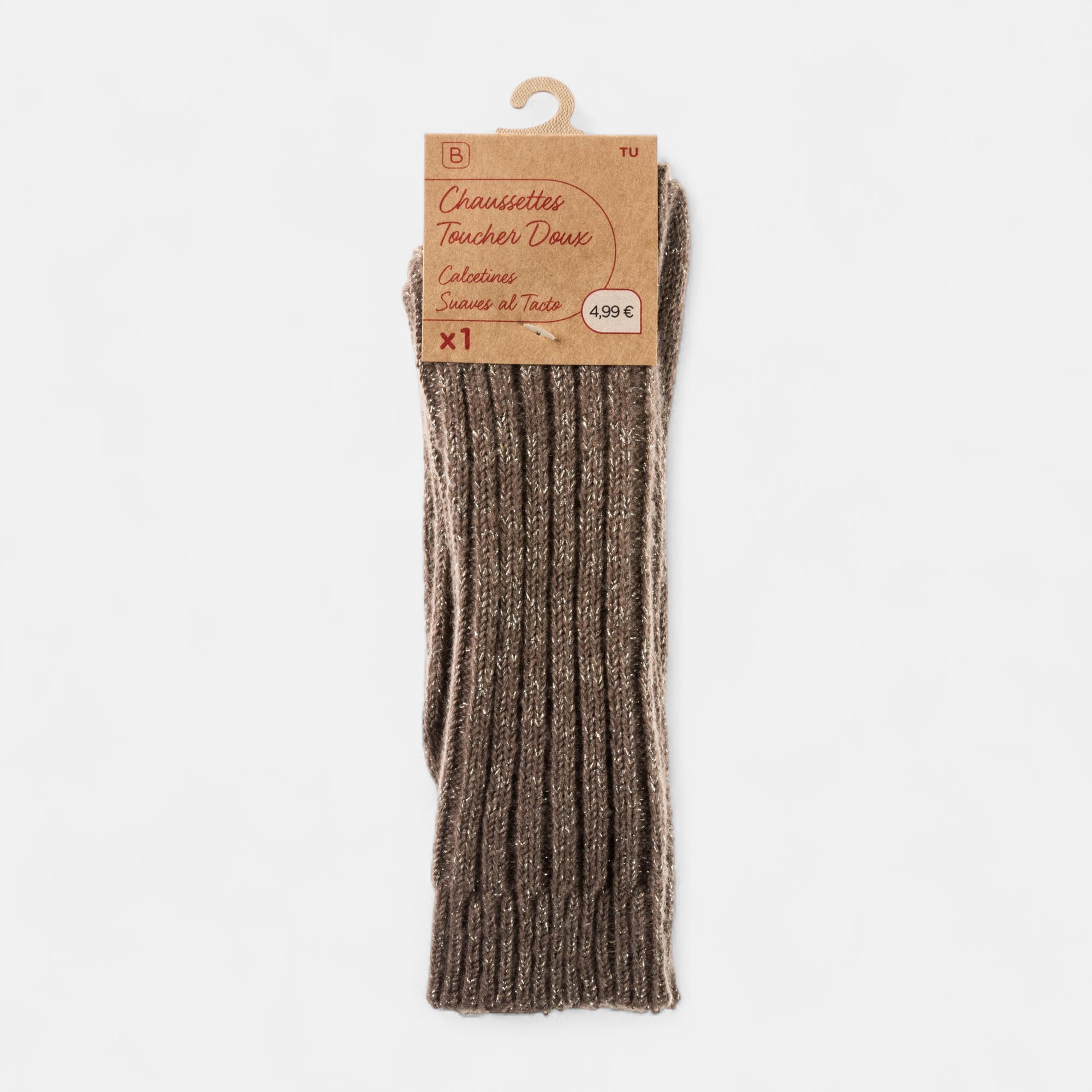 Chaussettes Femme taupe