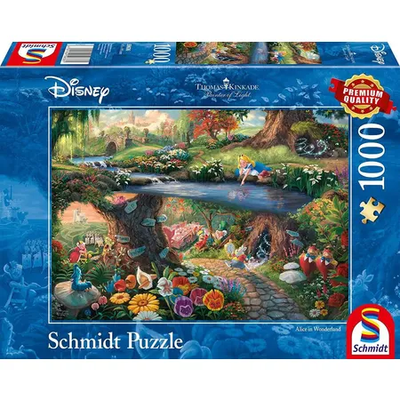 Schmidt Spiele Puzzle -Disney Alice im Wunderland, 1000 Teile