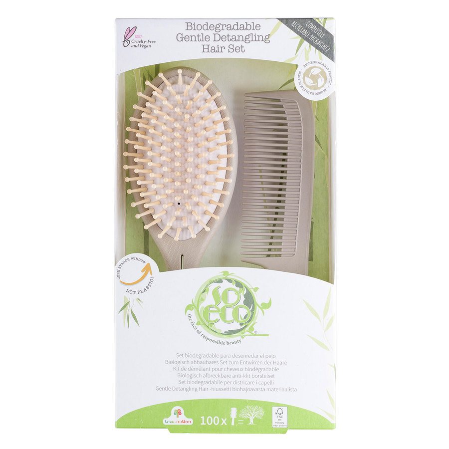 So Eco Biodegradable Gentle Detangling Hair Set 2pcs