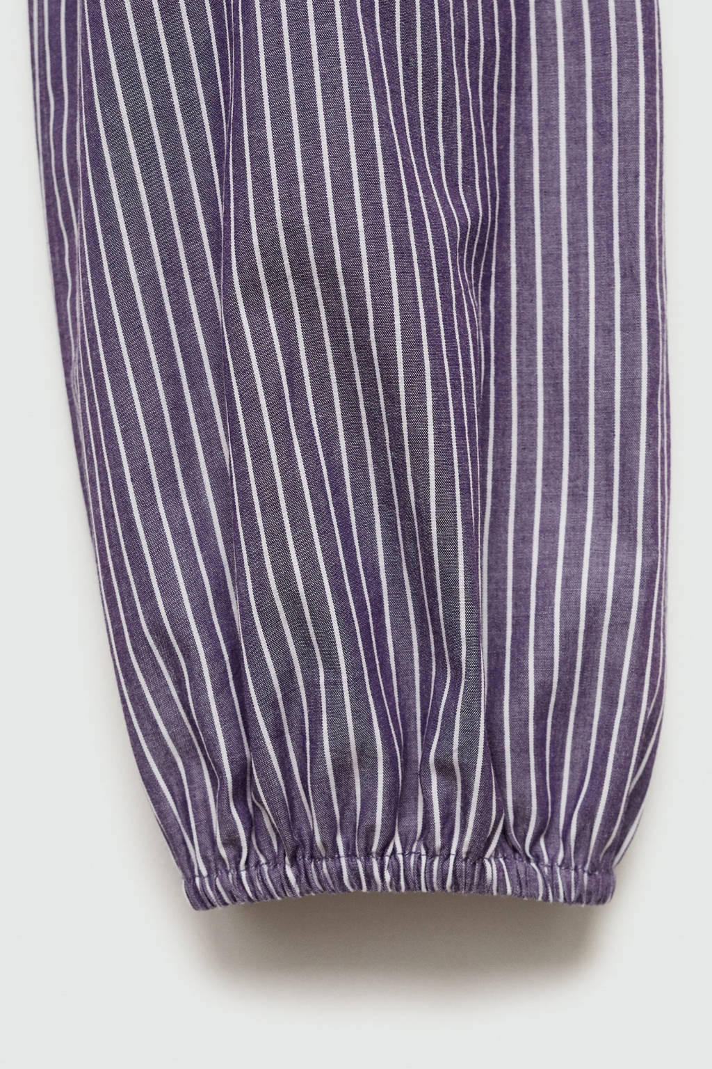 MANGO TEEN gestreeptecrop top lichtblauw