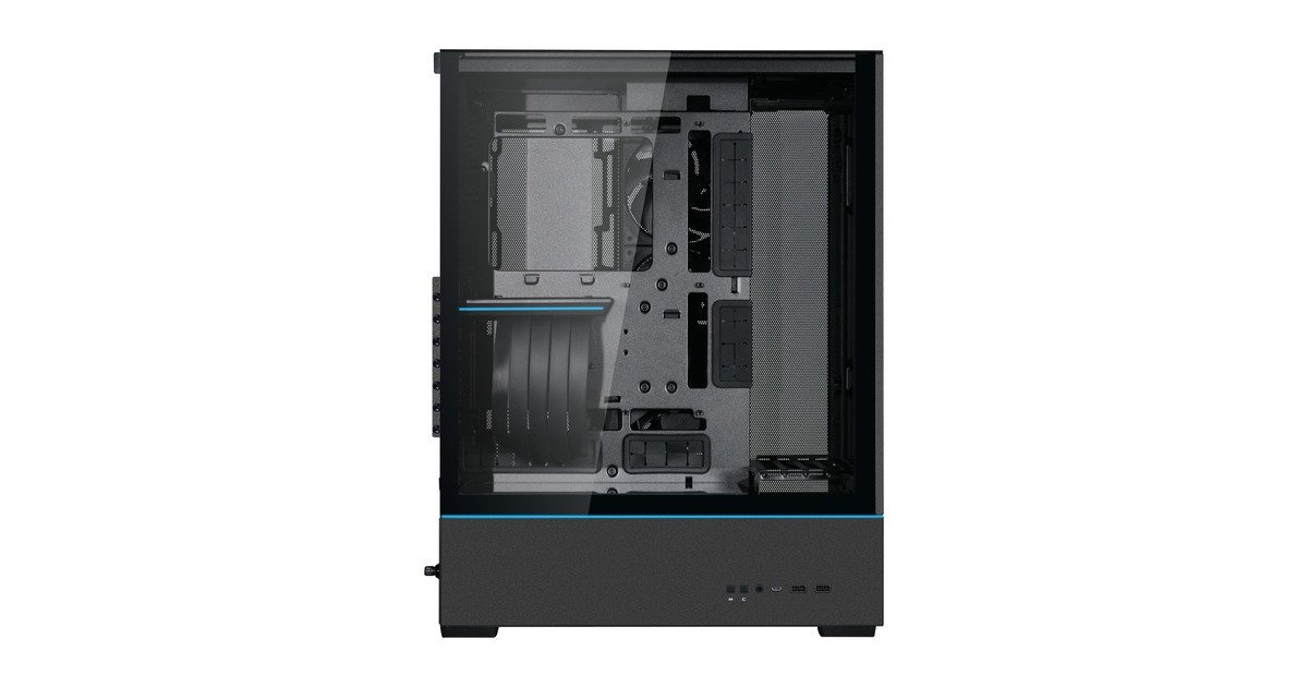 Lian LiSUP-01 midi tower behuizing  (Zwart | 2x USB-A | 1x USB-C | RGB | Window)